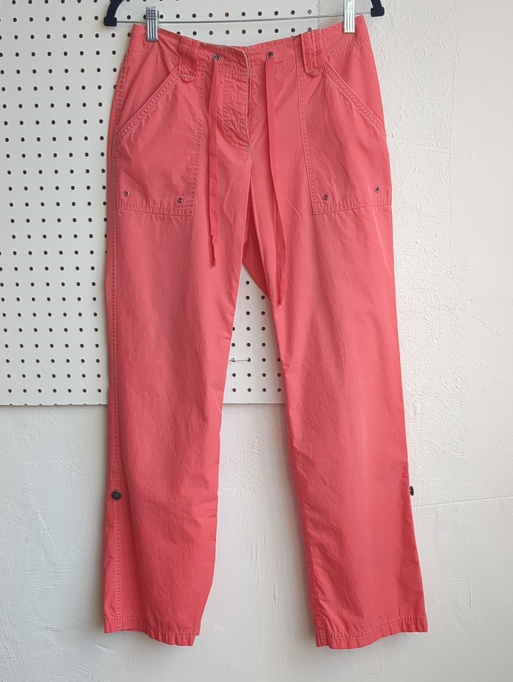 Liz Claiborne Coral Drawstring Cargo Pants